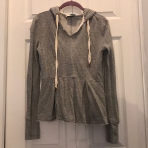 Anthropologie gray sweatshirt size xs